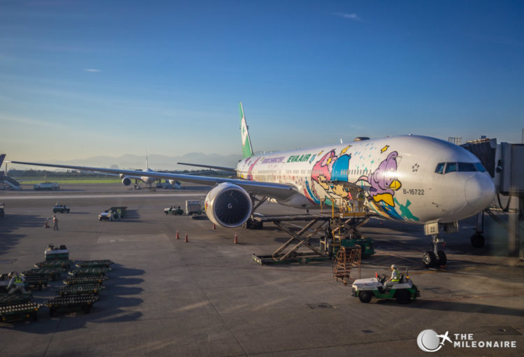 eva air sanrio livery