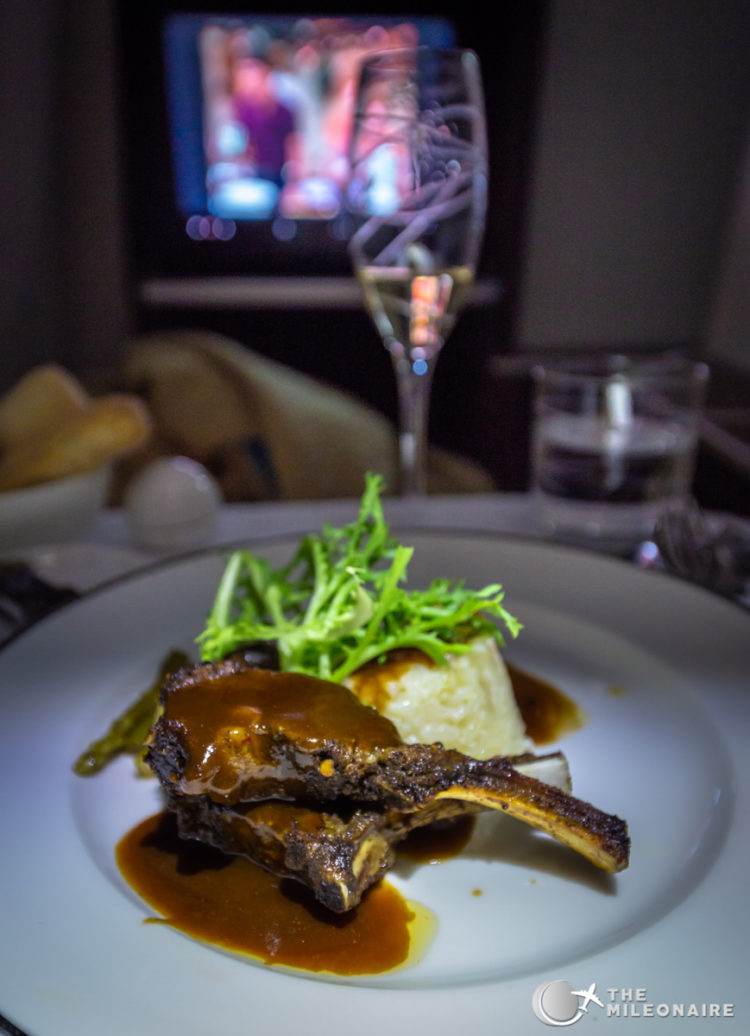 lamb plane food