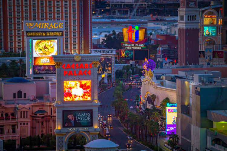 vegas strip view