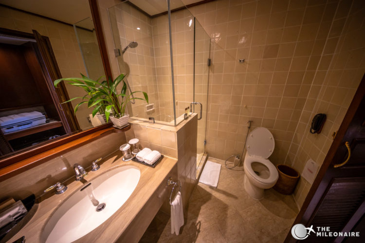 chatrium hotel yangon bathroom
