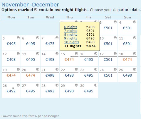 matrix cheapest month