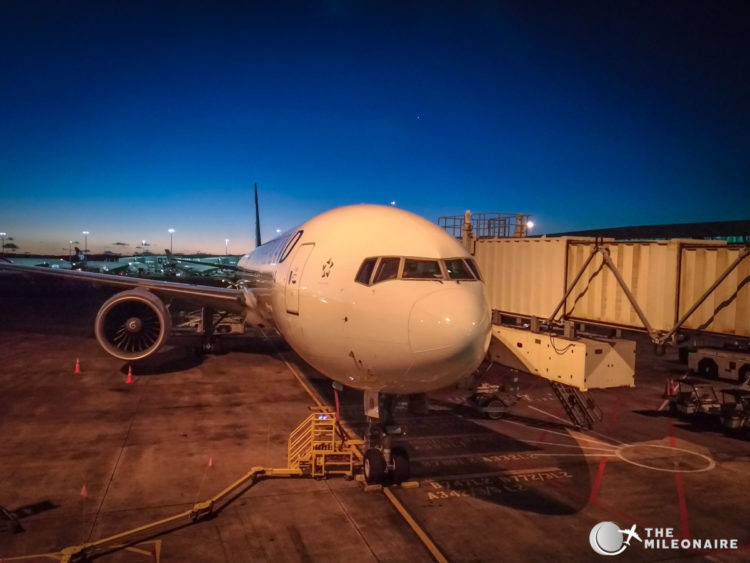 air nz 777 in auckland