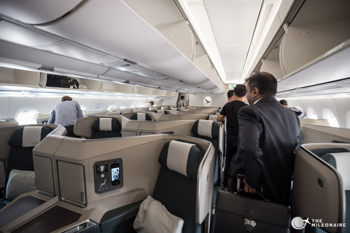 Cathay Pacific A350 Business Class Review The Mileonaire