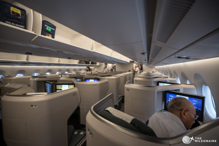 cathay pacific a350 business class