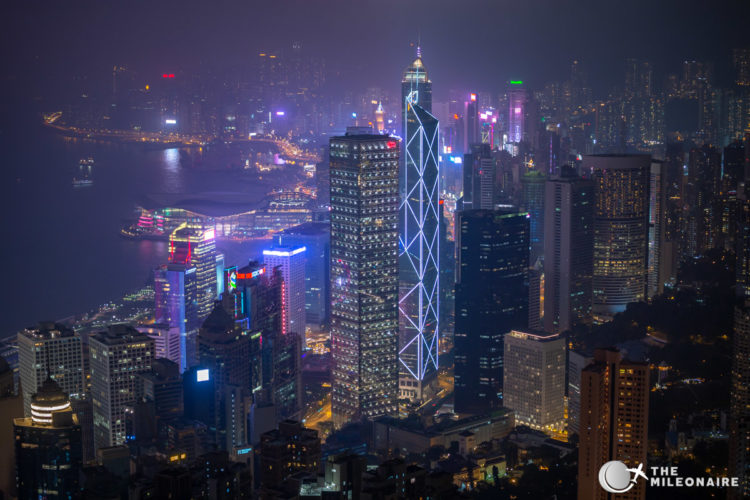 central hong kong view night