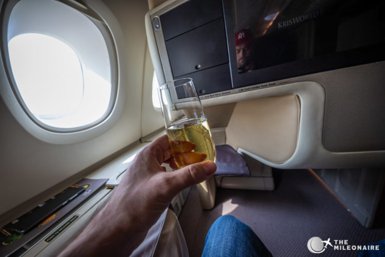 champagne business class sq