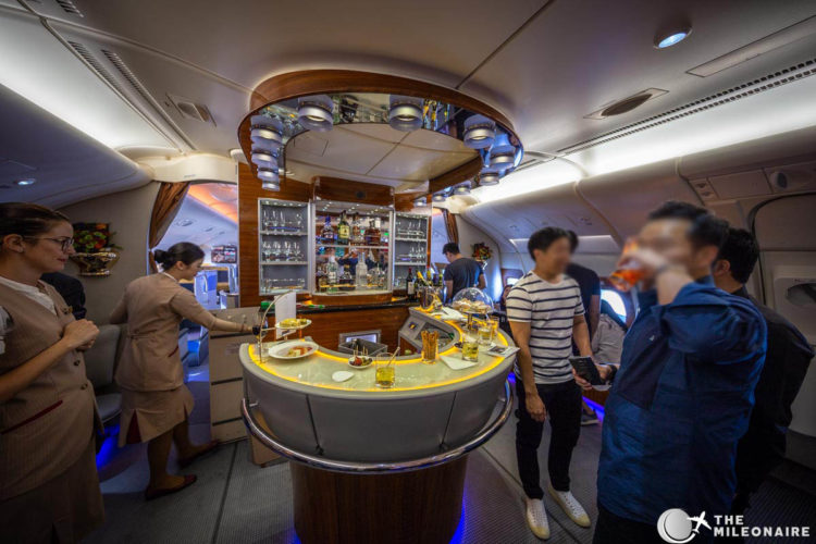 emirates a380 bar