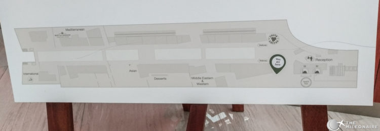 emirates business lounge map