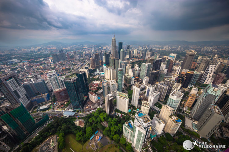 view from kl tower