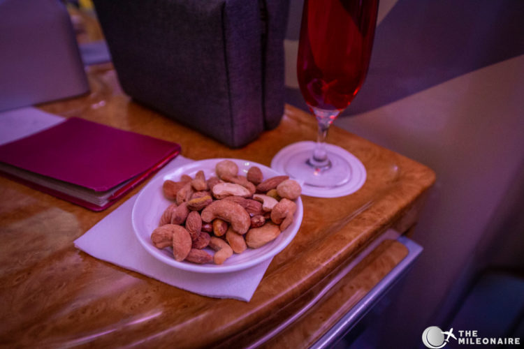 warm nuts business class